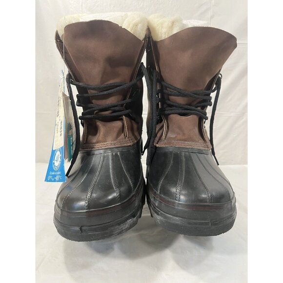 Sorel Men's Black and Brown Snow Boots - Picture 9 of 15